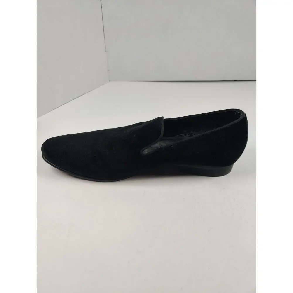Steve Madden Men's Velvet Loafers Size 9.5 Black Slip-On